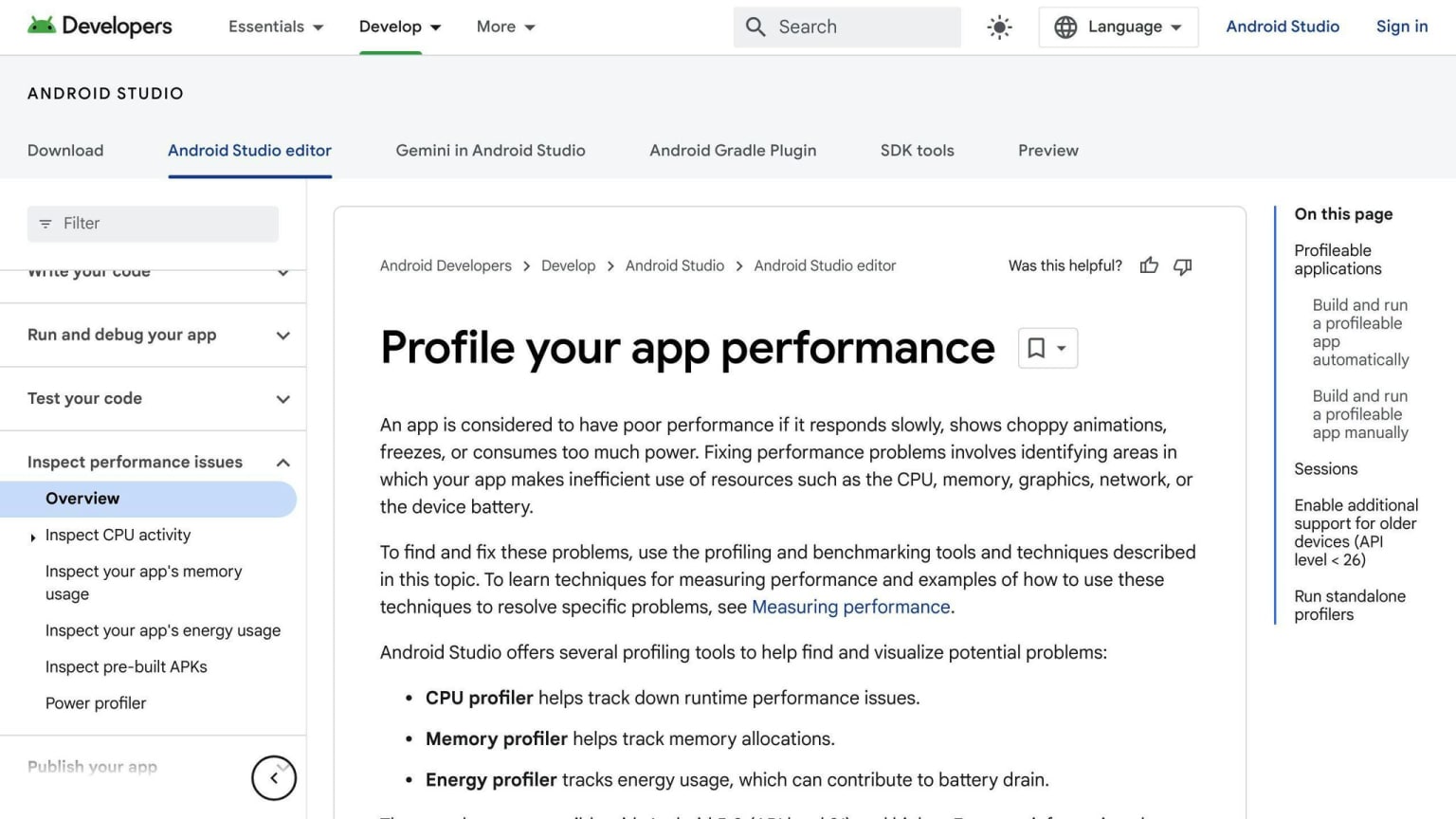 Android Profiler