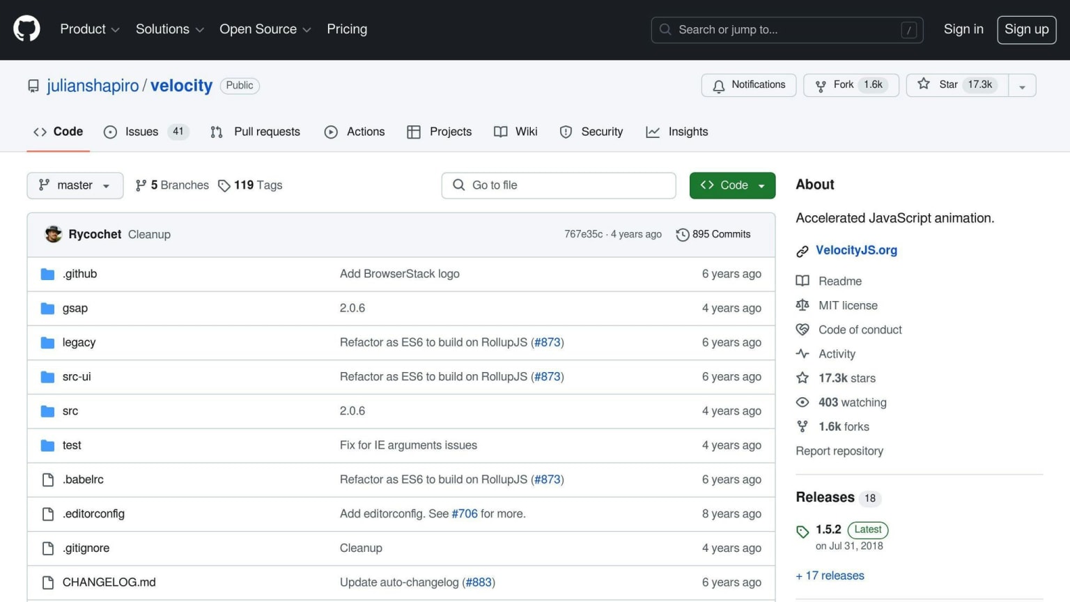 Velocity.js