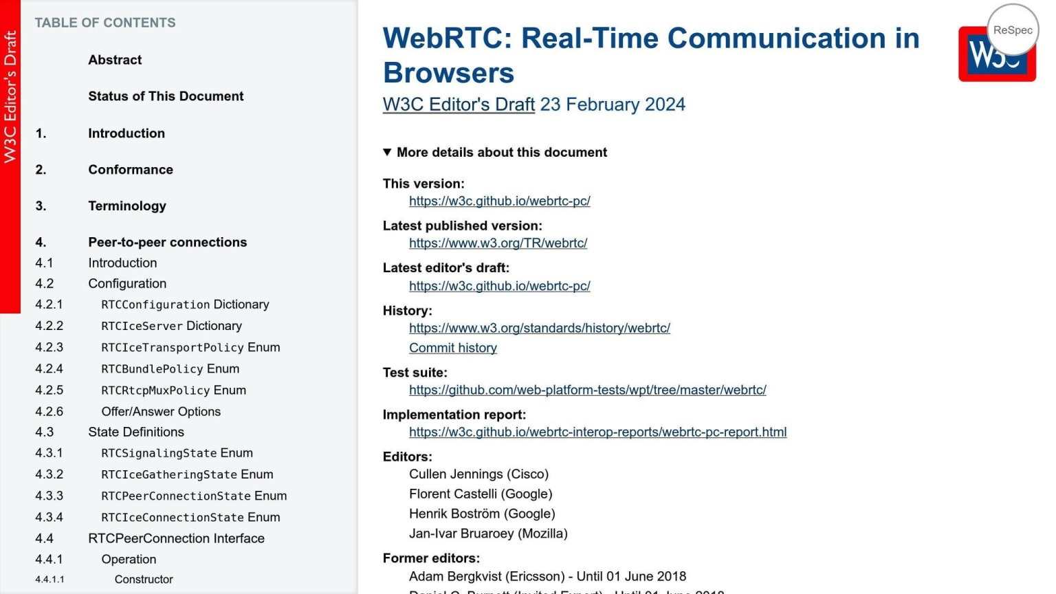 RTCPeerConnection