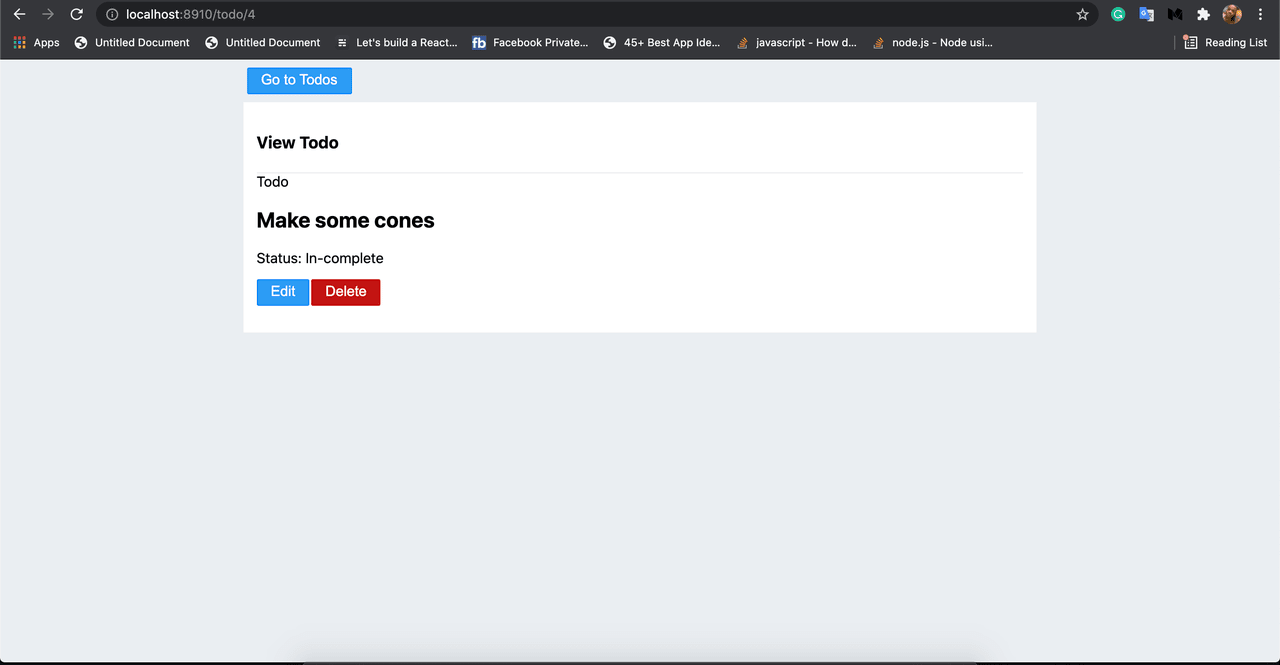 view edited todo item