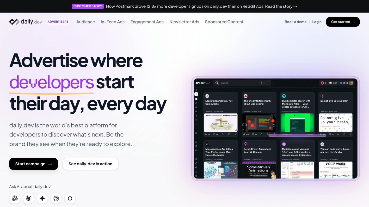 daily.dev Ads