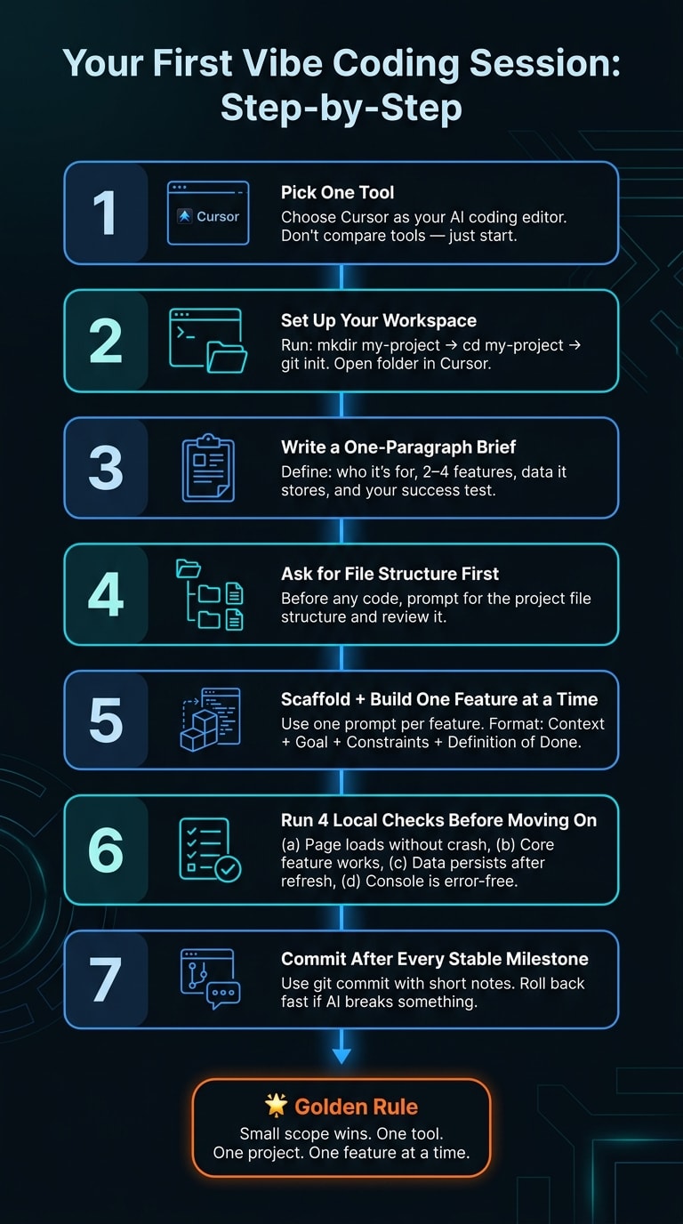 Vibe Coding for Beginners: Step-by-Step Workflow