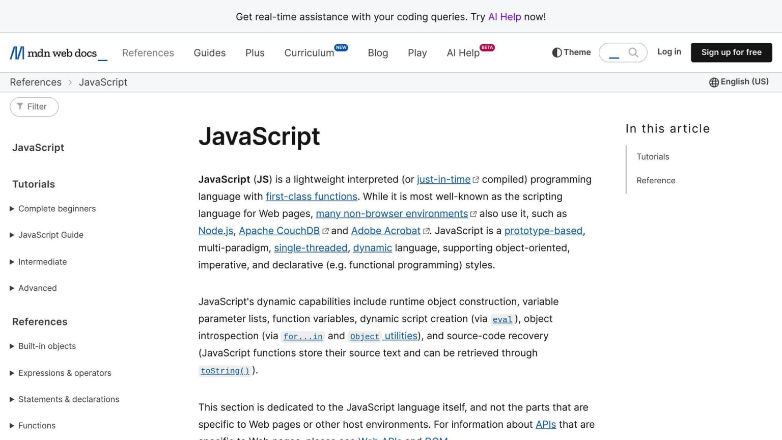 JavaScript Knowledge