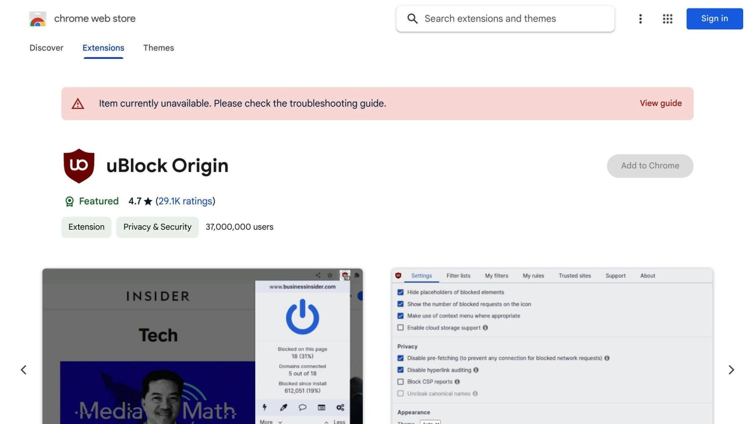 uBlock Origin