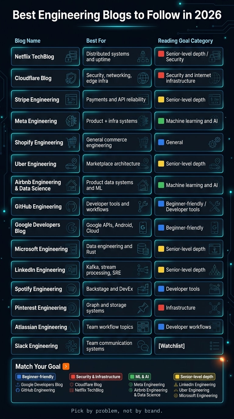 Best Engineering Blogs to Follow in 2026: Quick Comparison Guide