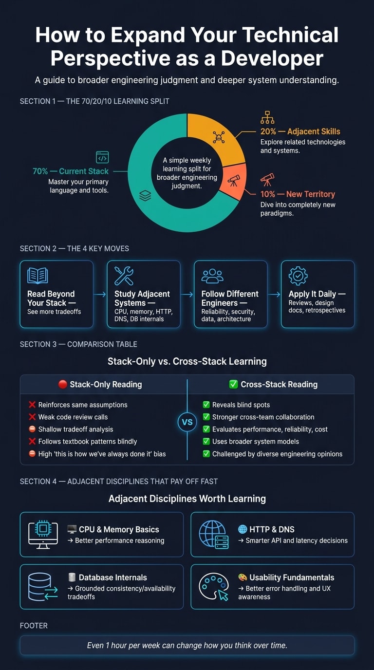 Stack-Only vs. Cross-Stack Learning: How Broader Input Sharpens Developer Judgment