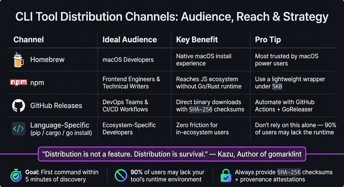 CLI Tool Distribution Channels: Audience, Reach & Strategy