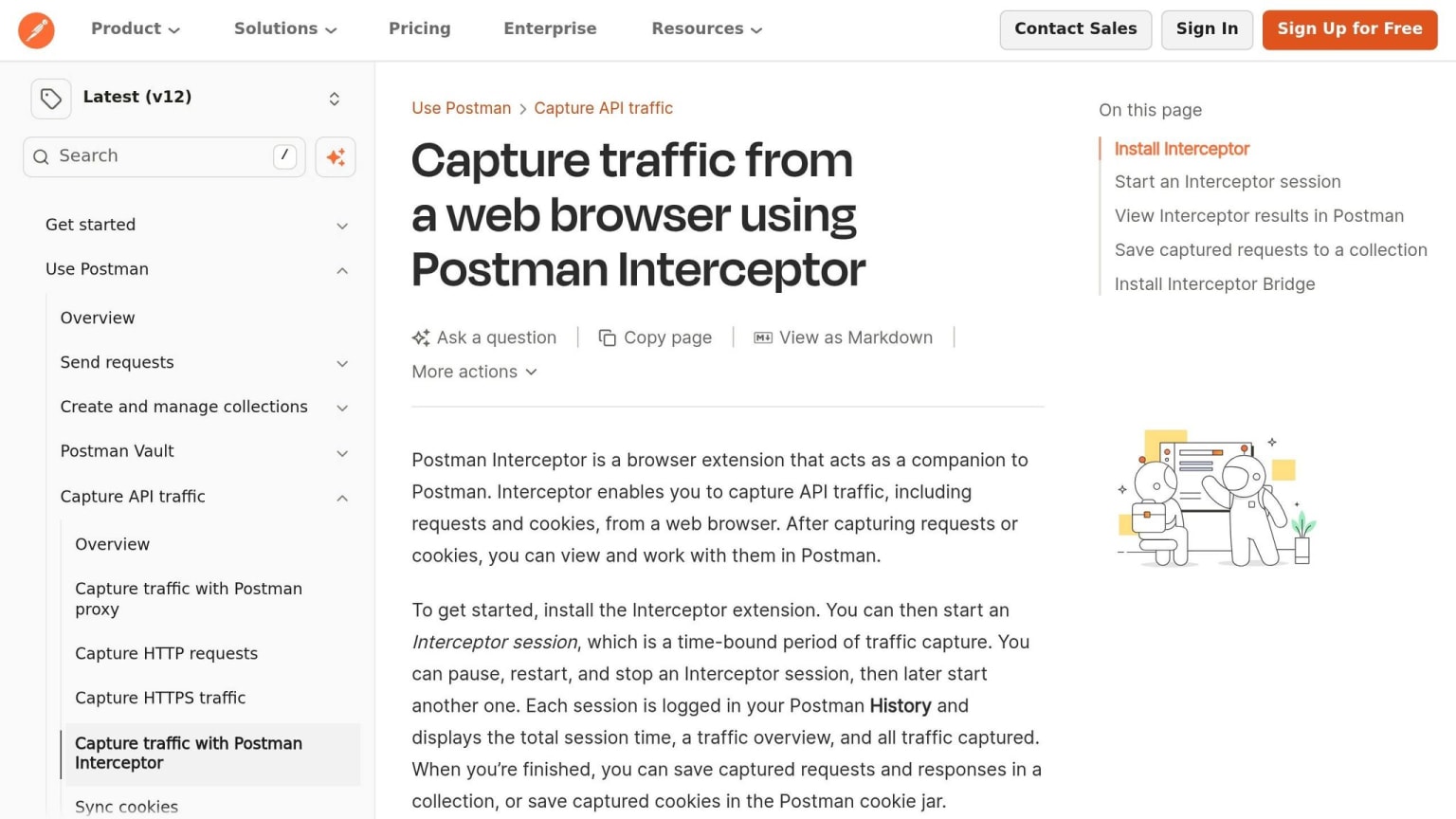 Postman Interceptor