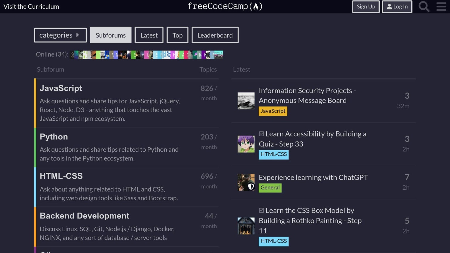 FreeCodeCamp Forum
