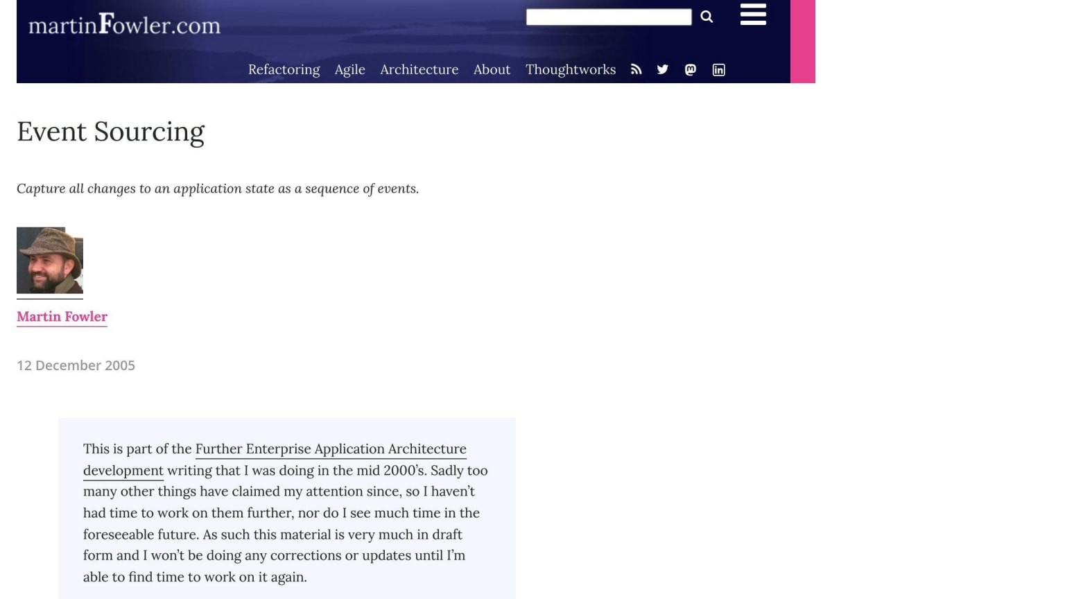 Event Sourcing