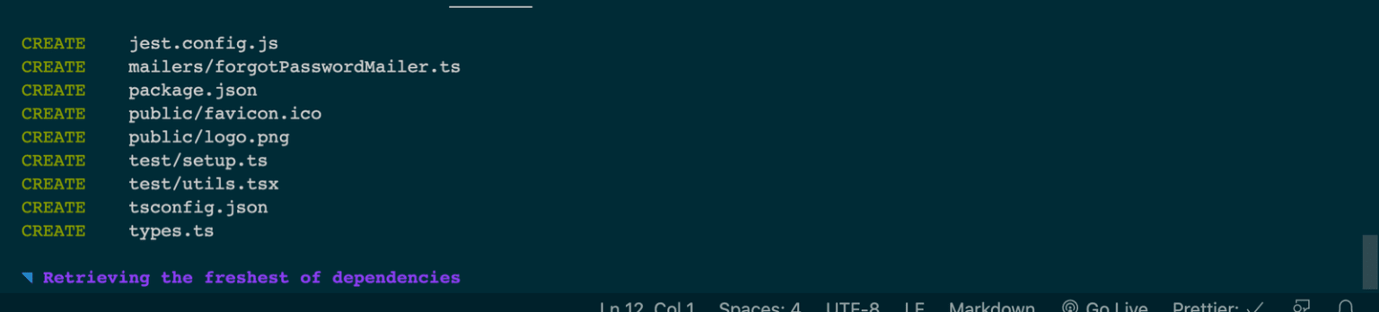 Log of Blit.js setting up your new app