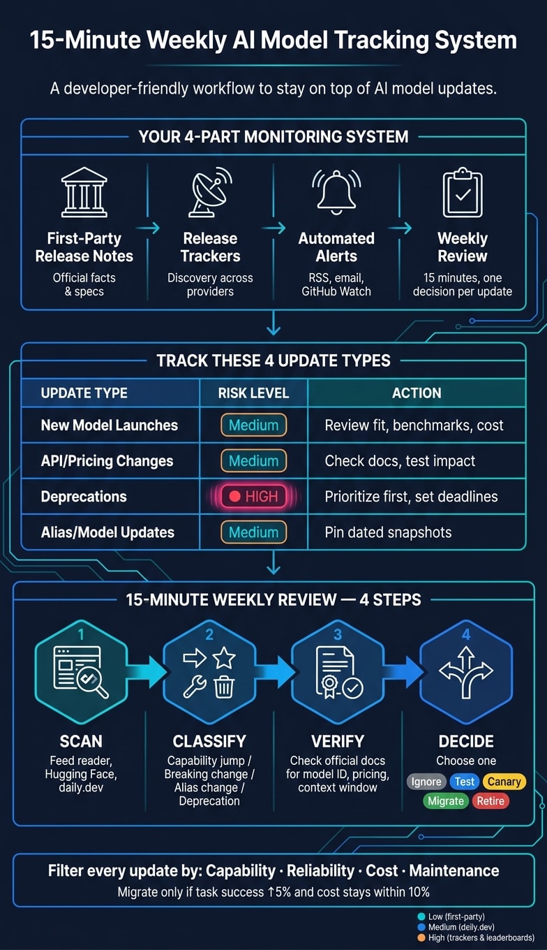 15-Minute Weekly AI Model Tracking System
