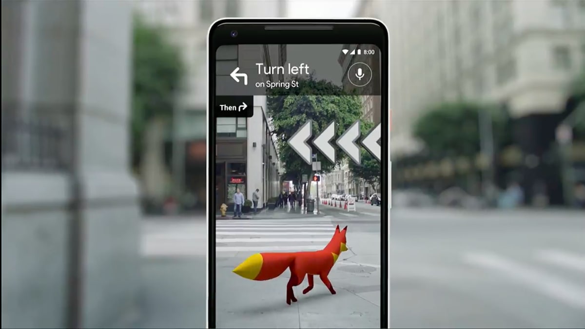 Google Maps AR screenshot