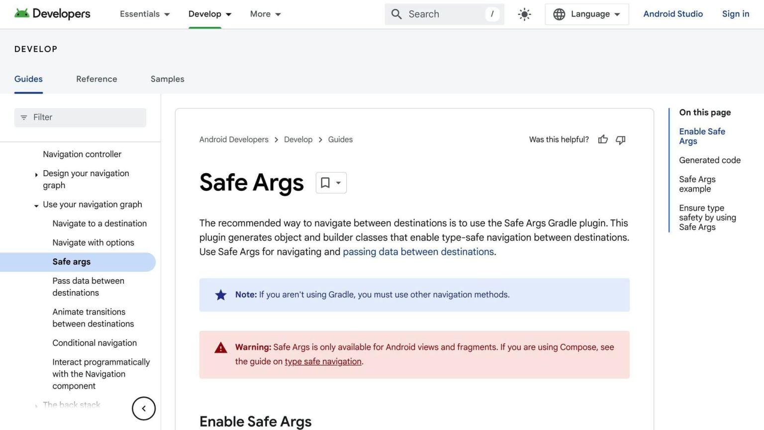 Safe Args