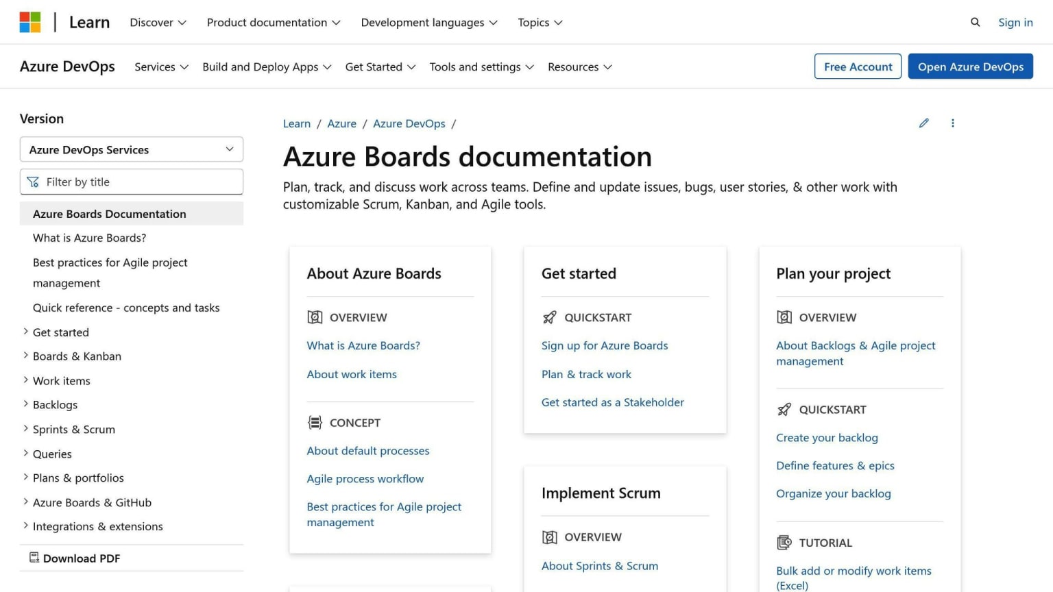 Microsoft Azure Boards