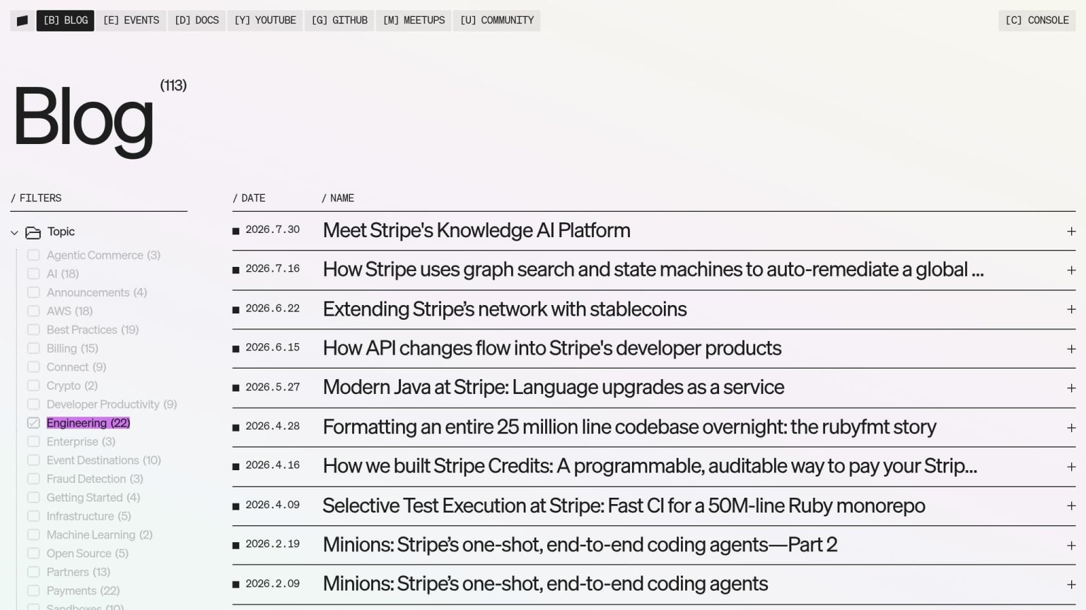 Stripe Engineering