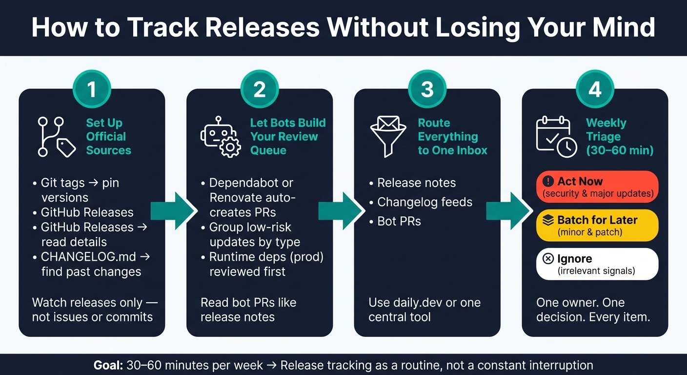 Release Tracking System: A Simple Weekly Workflow