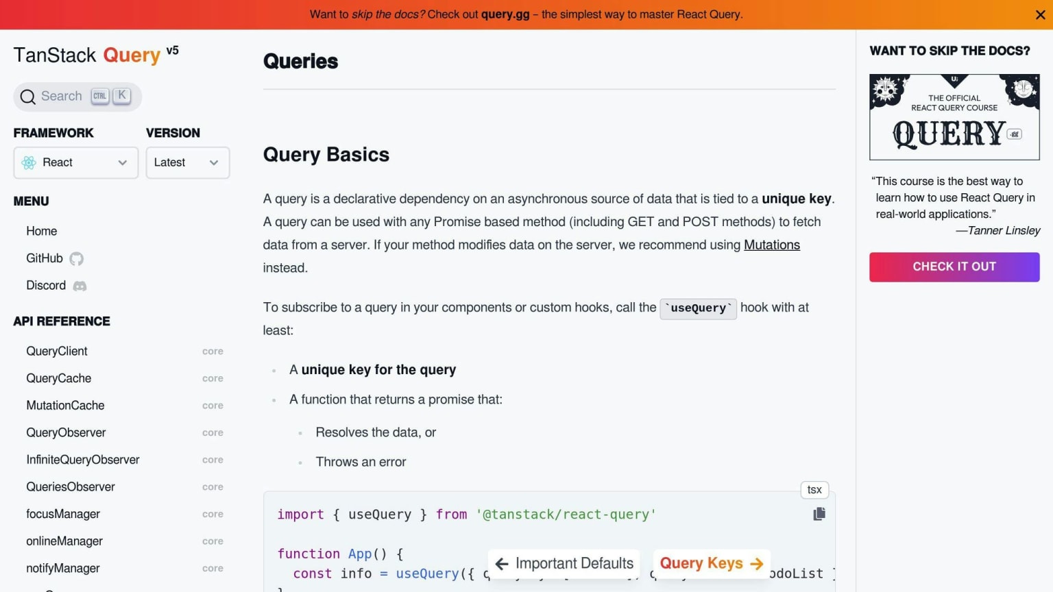 useQuery