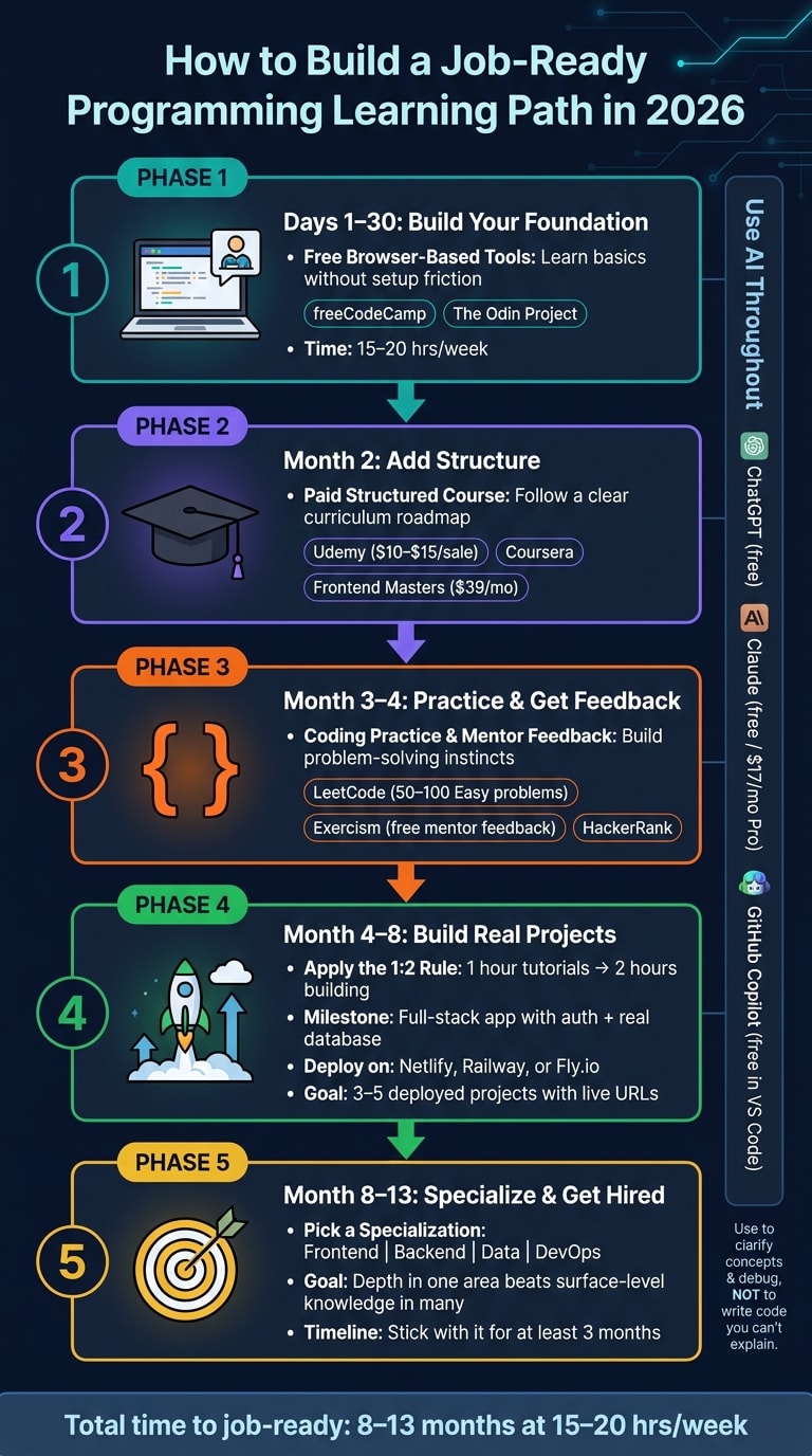 How to Build a Job-Ready Programming Learning Path in 2026