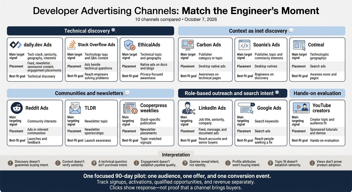 Developer Advertising Channels: Match the Engineer’s Moment