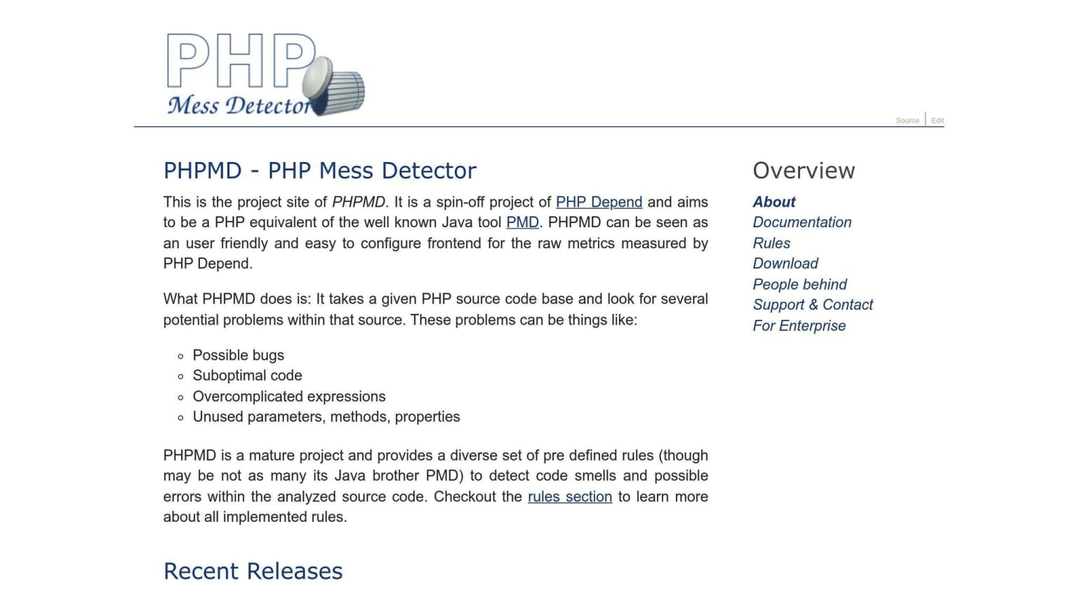 PHP Mess Detector