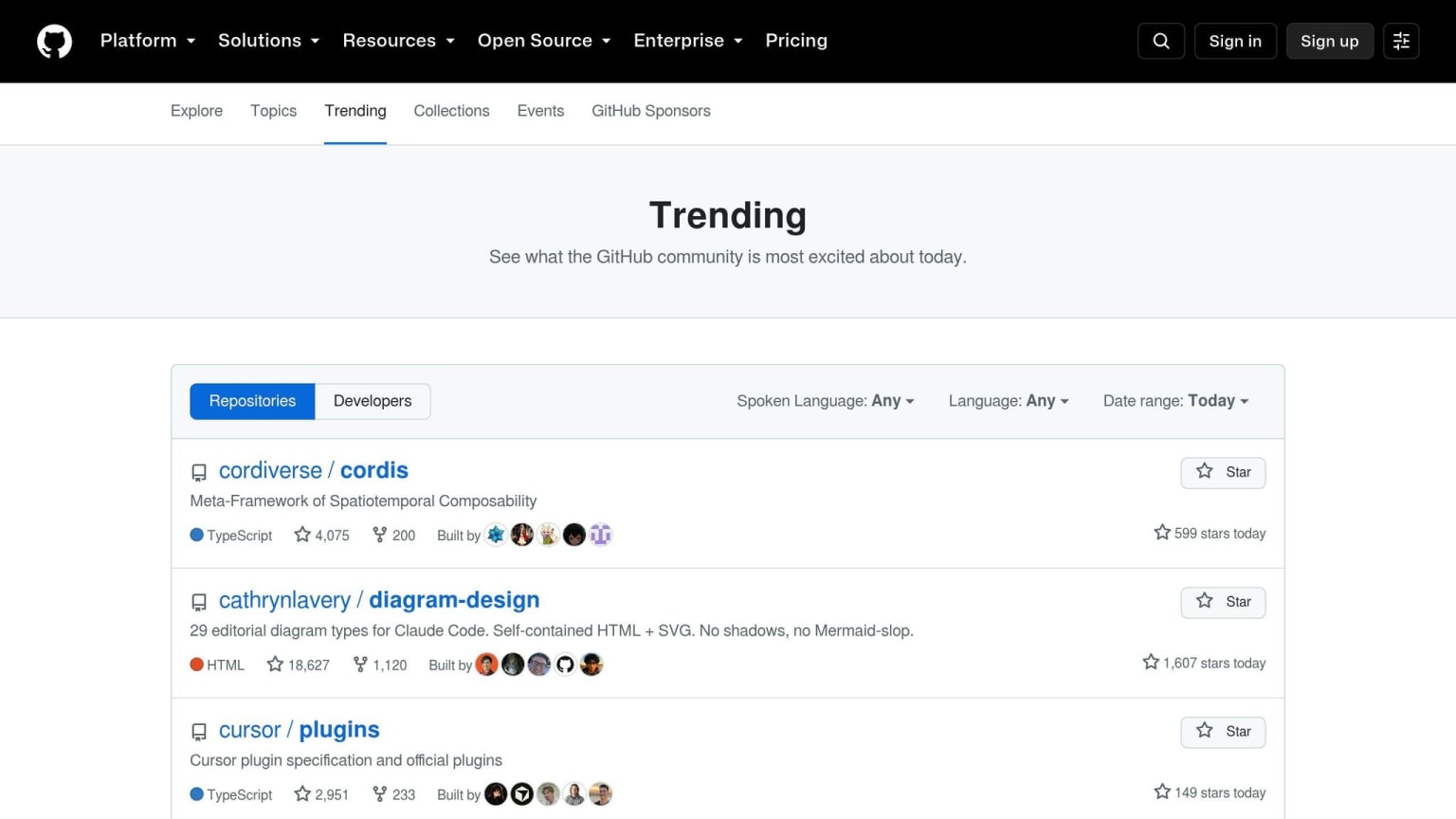 GitHub Trending