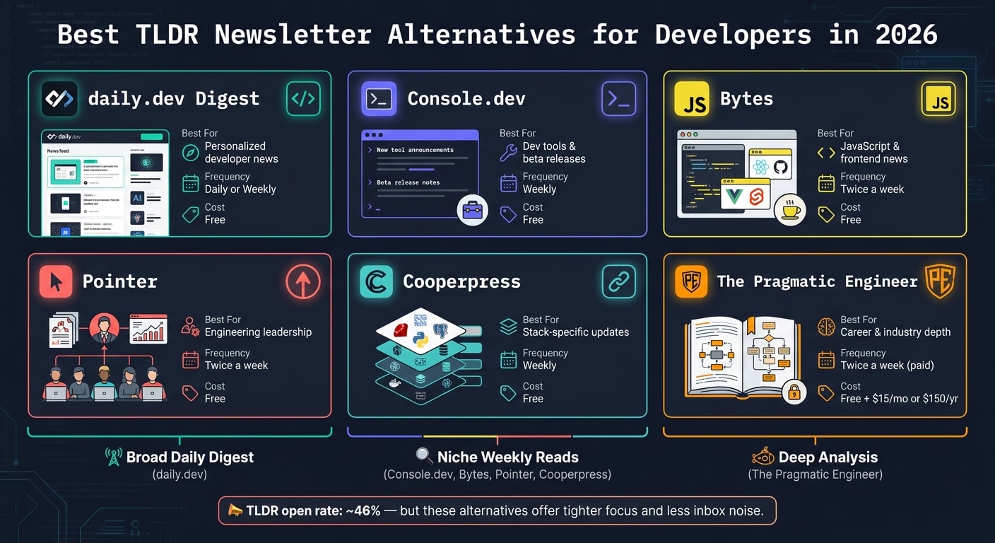 Best TLDR Newsletter Alternatives for Developers in 2026