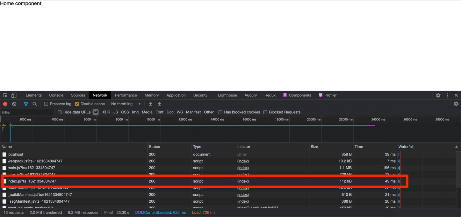 DevTools Network tab