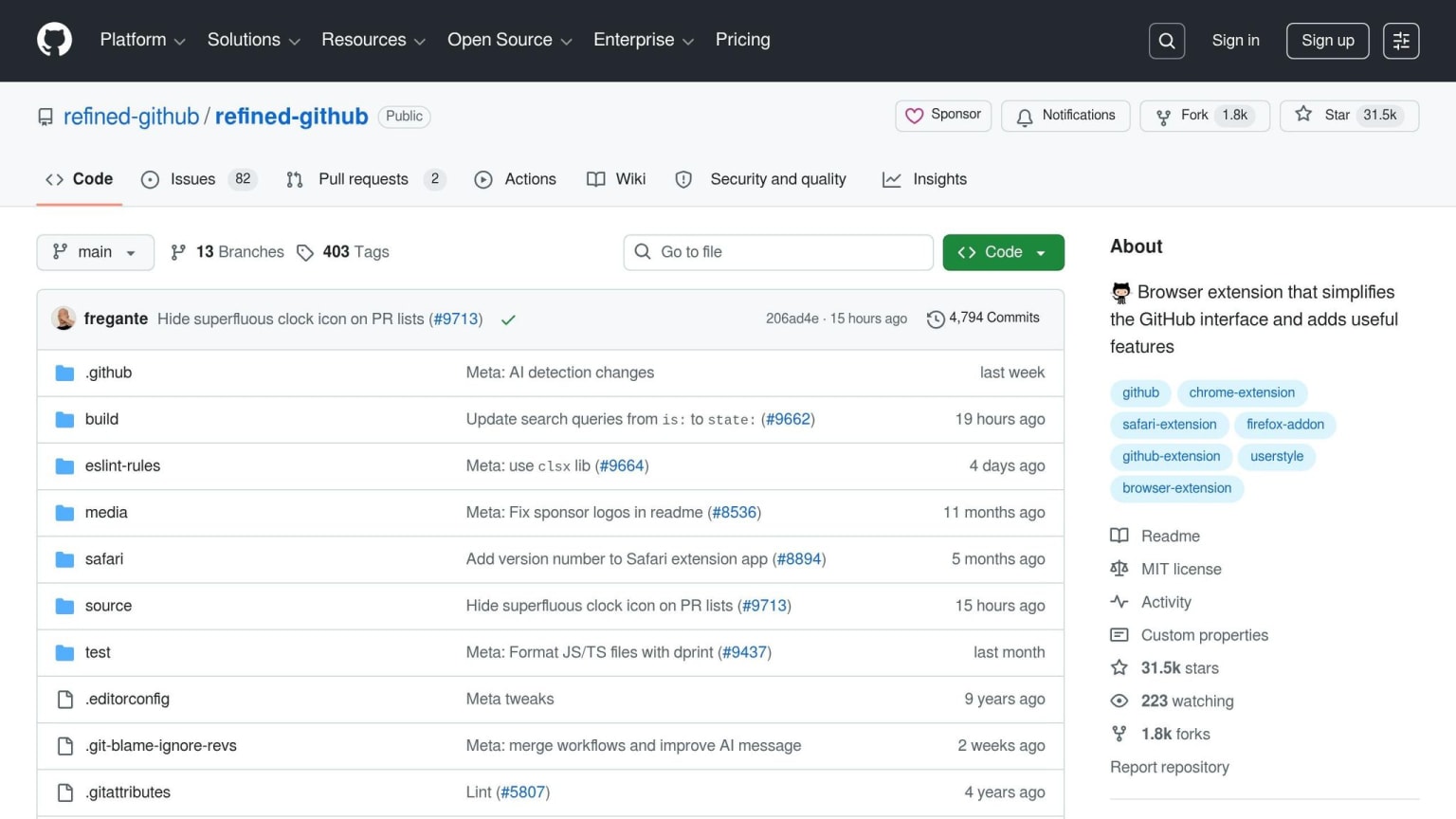 Refined GitHub
