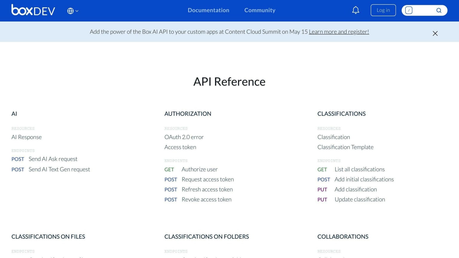Box APIs