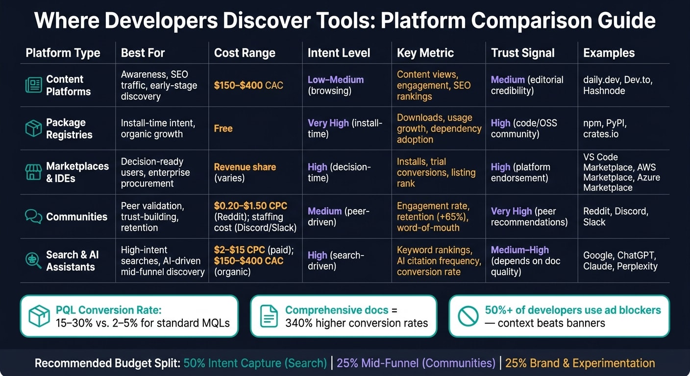 Developer Tool Discovery Platforms: Full Comparison Guide