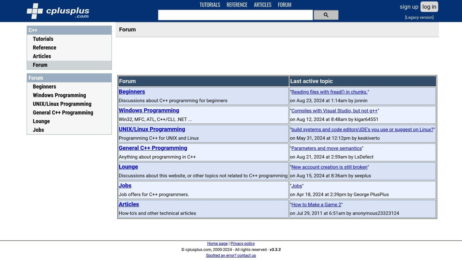 C++ Forum