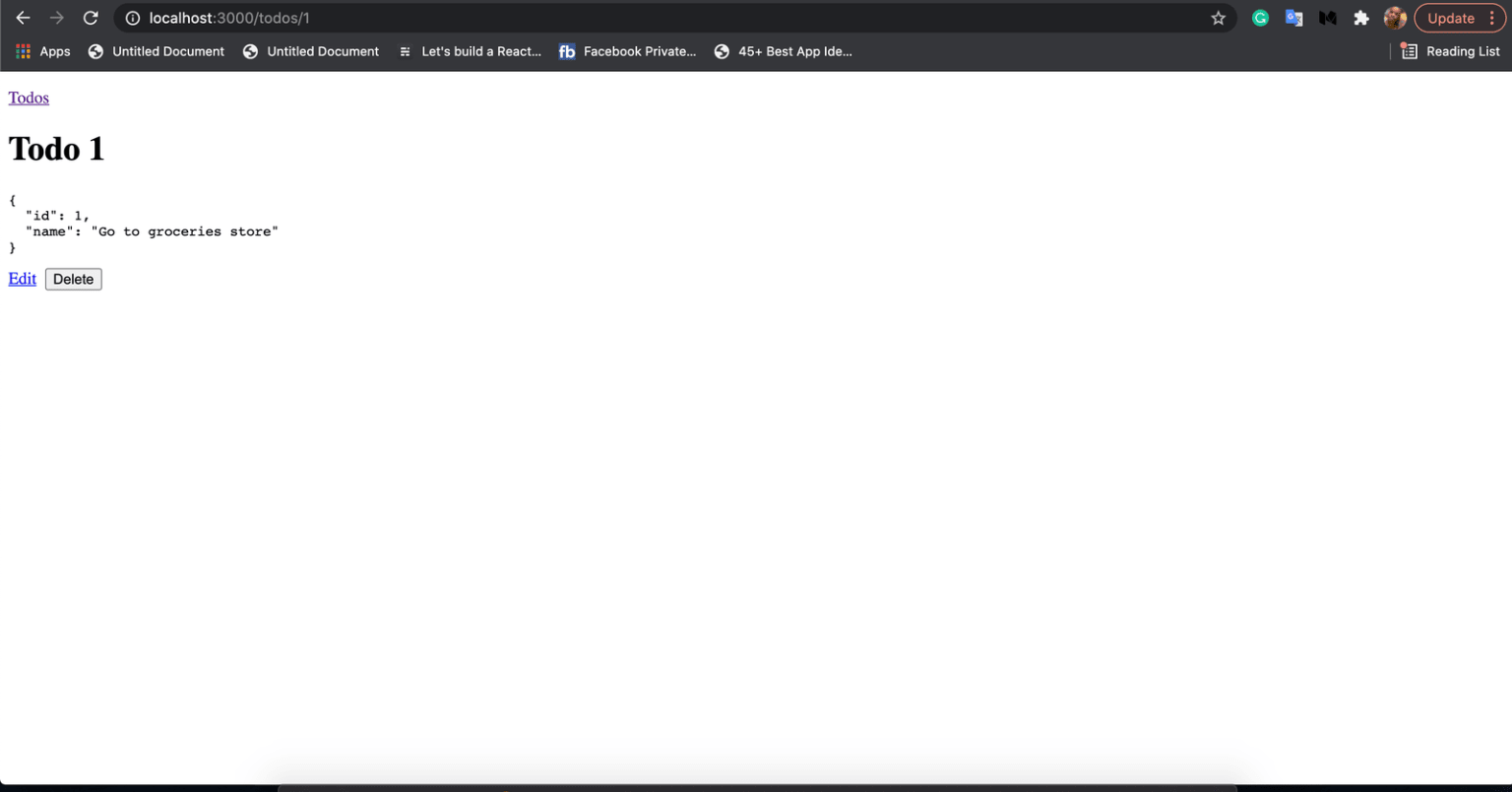 View a todo item