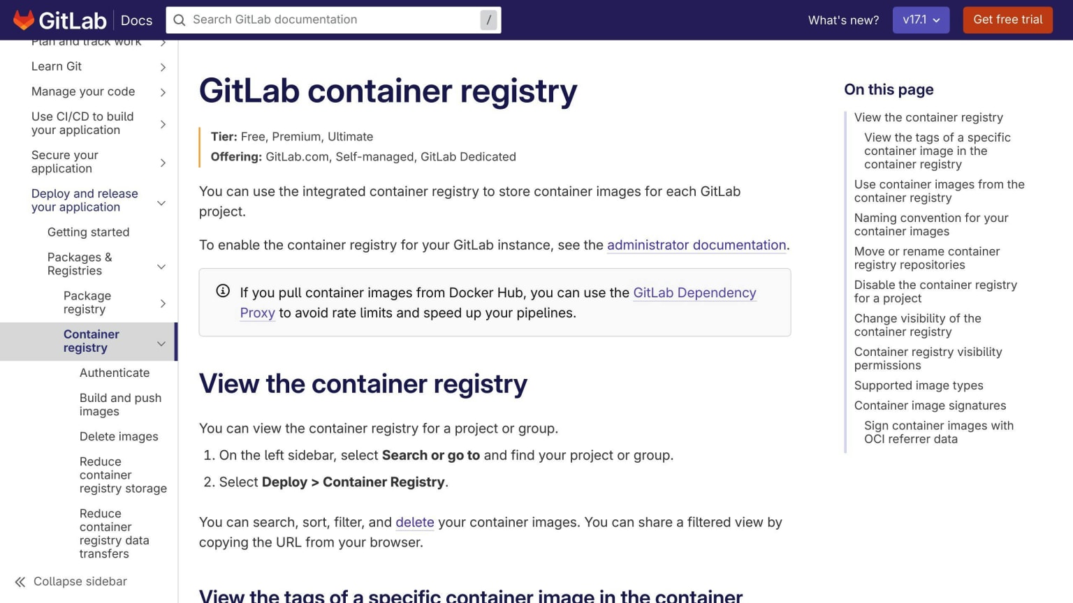GitLab Container Registry