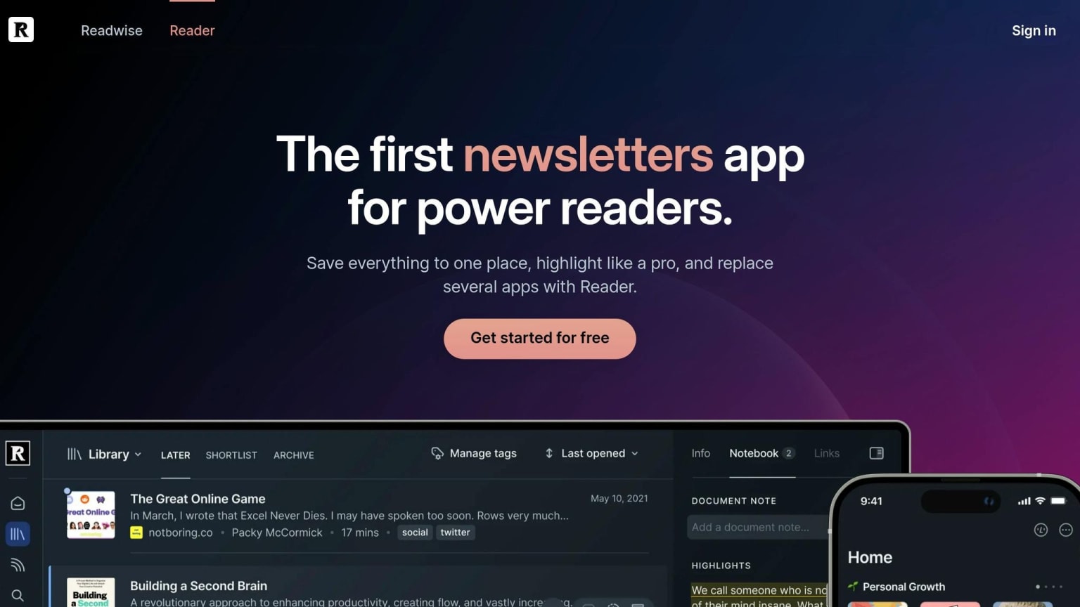 Readwise Reader