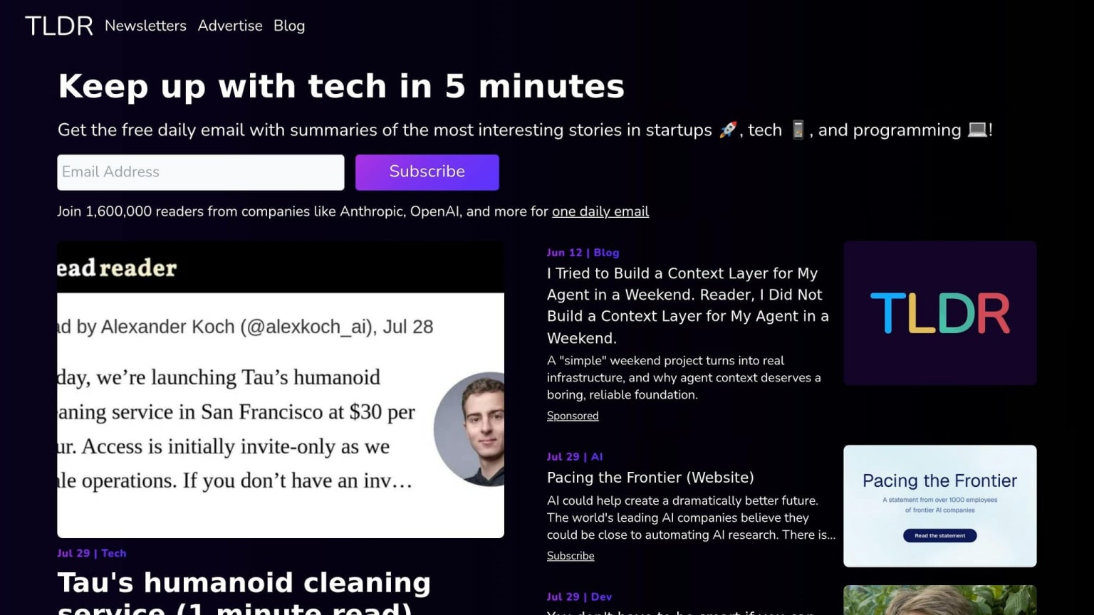 TLDR newsletter
