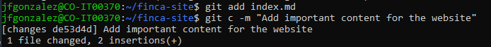 New primary commit