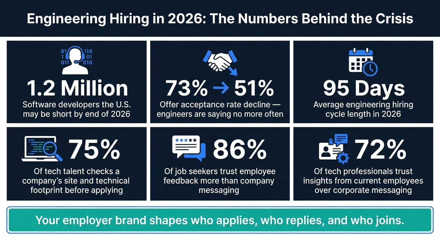 Engineering Hiring Crisis 2026: Key Stats Every Employer Must Know