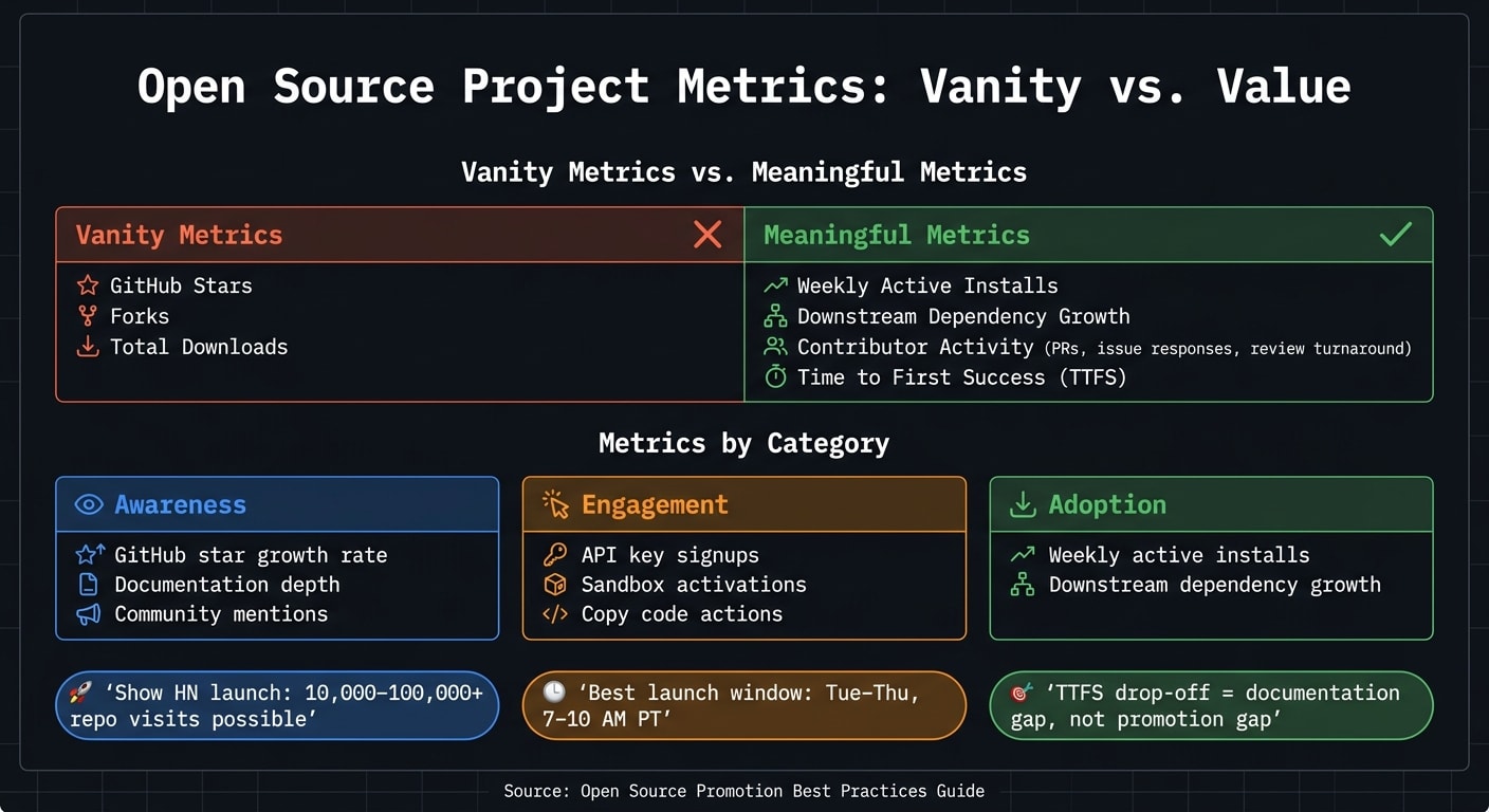 Open Source Project Metrics: Vanity vs. Value