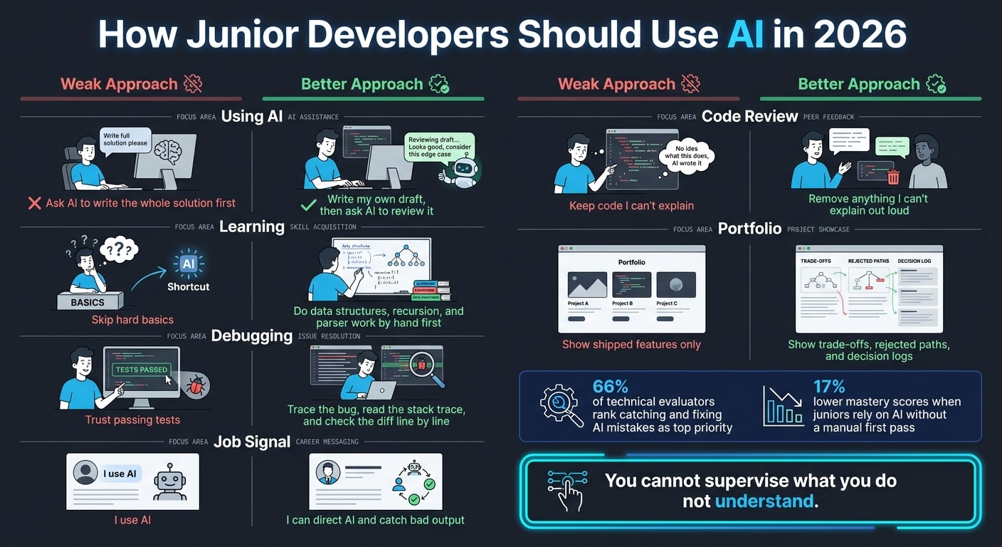 Junior Developer AI Usage: Weak vs. Better Approaches in 2026