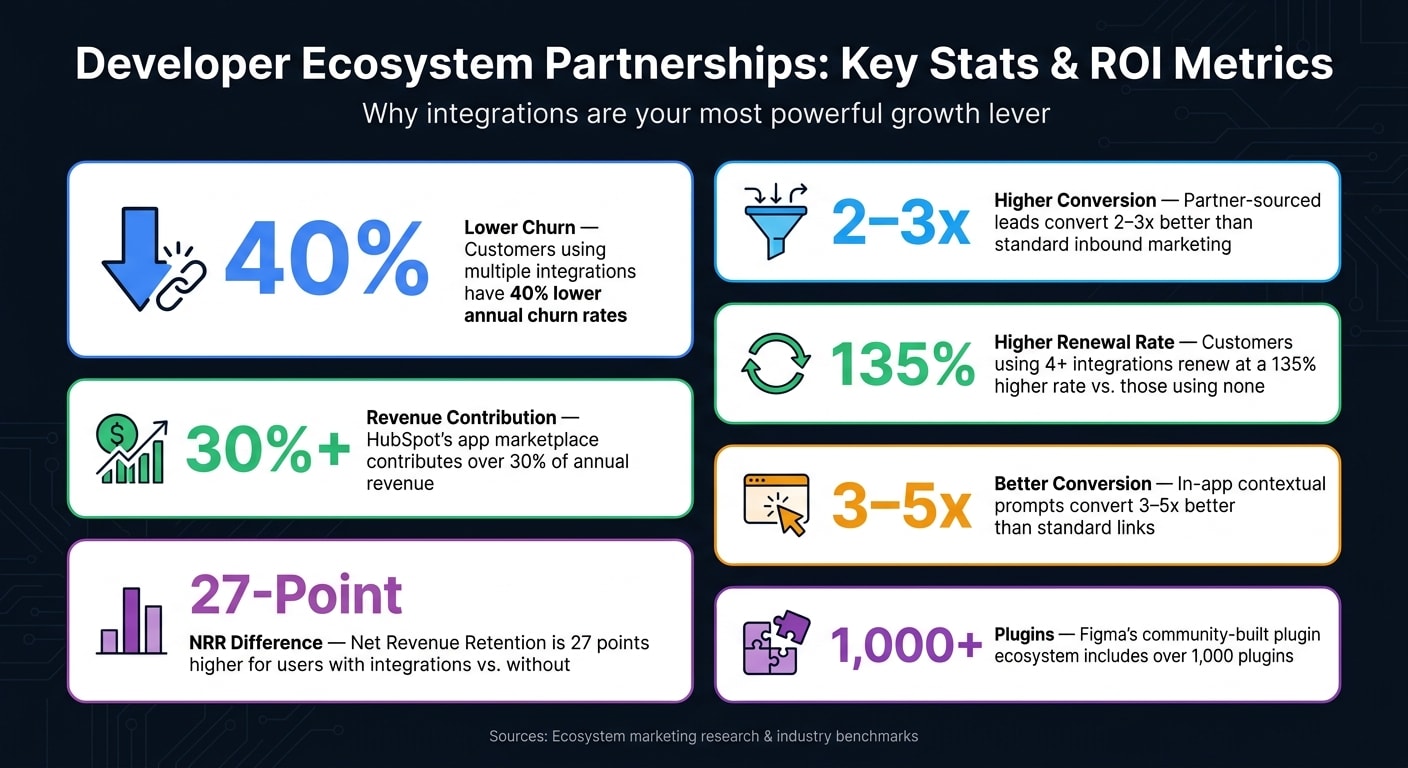 Developer Ecosystem Partnerships: Key Stats & ROI Metrics