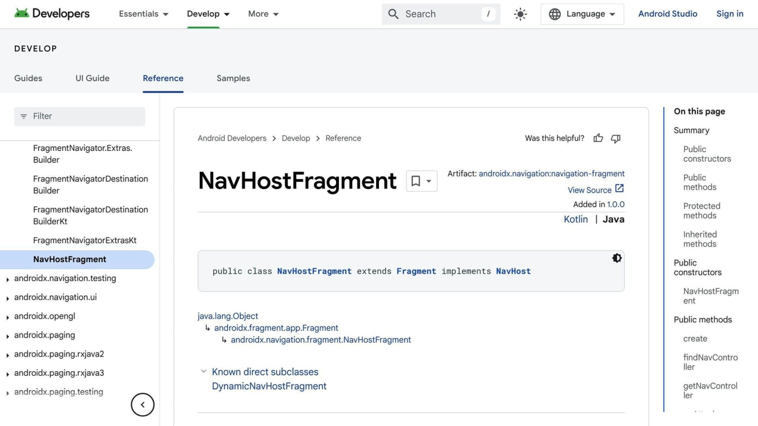 NavHostFragment