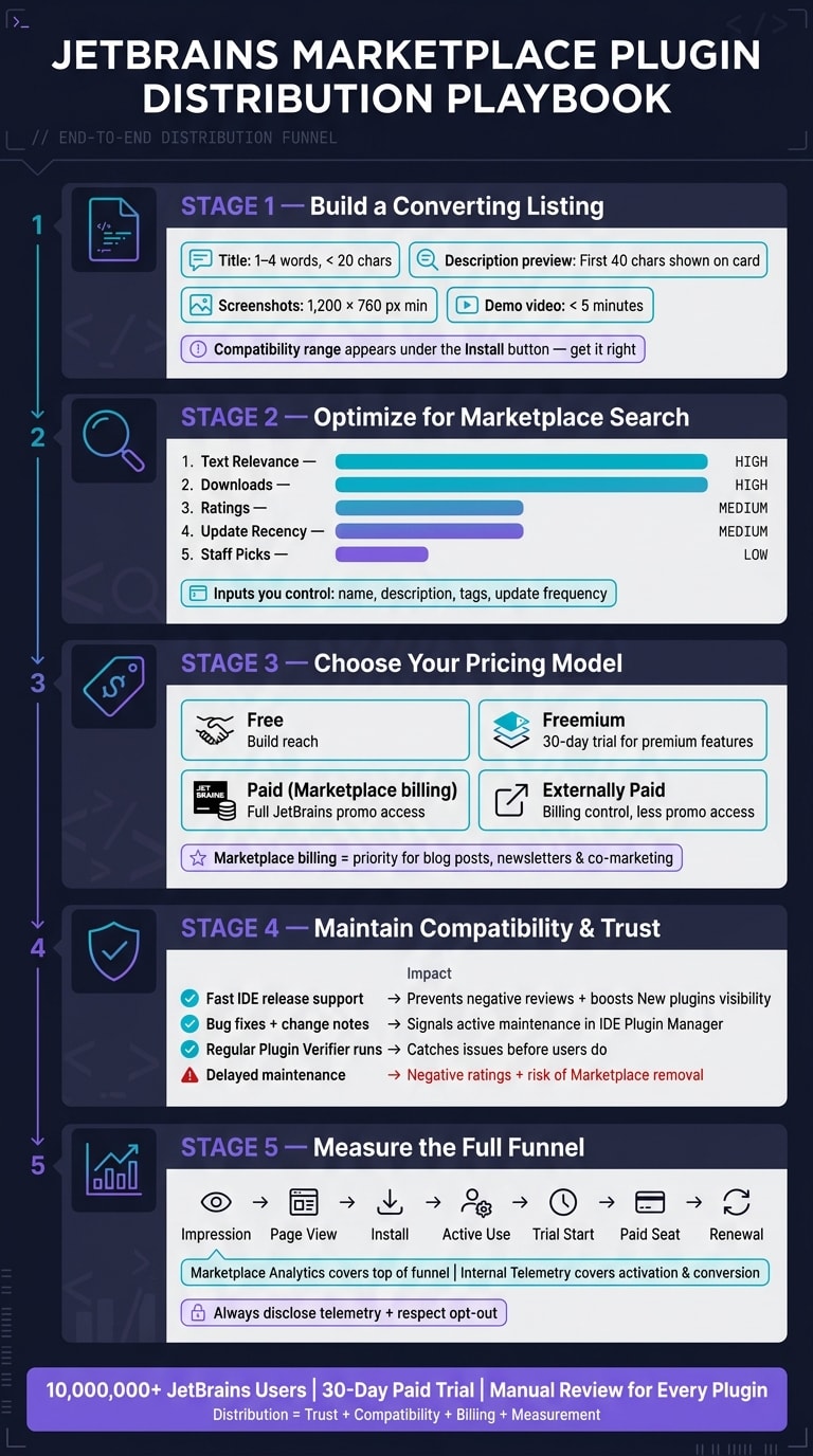 JetBrains Marketplace Plugin Distribution: From Listing to Revenue