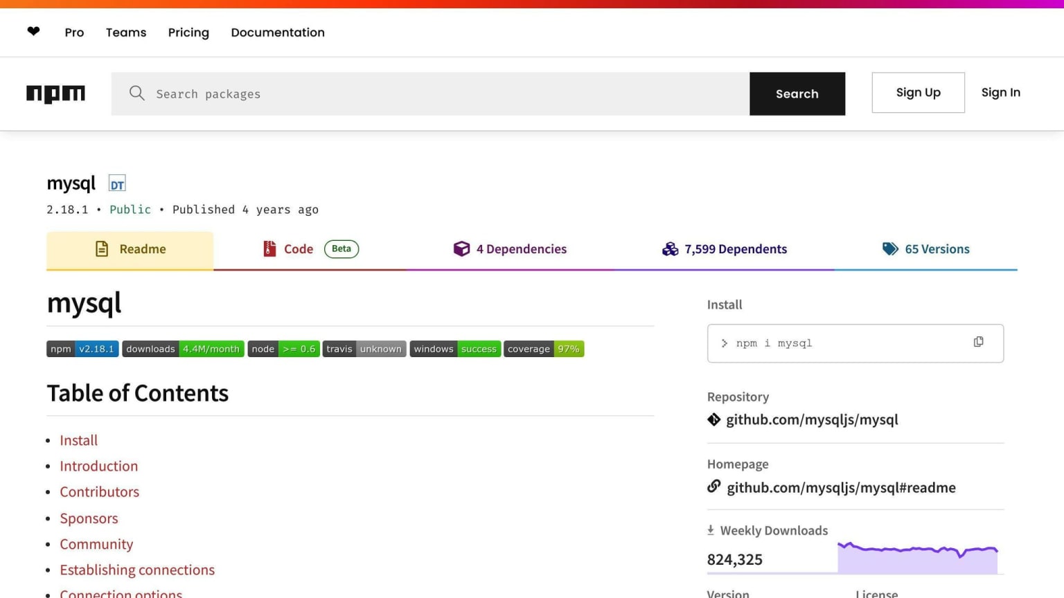 MySQL Integration