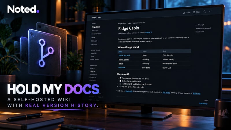 Hold My Docs: A Self-Hosted Wiki Backed by Git | daily.dev