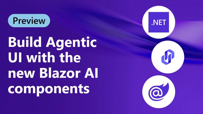 Build Agentic UI with the new Blazor AI components