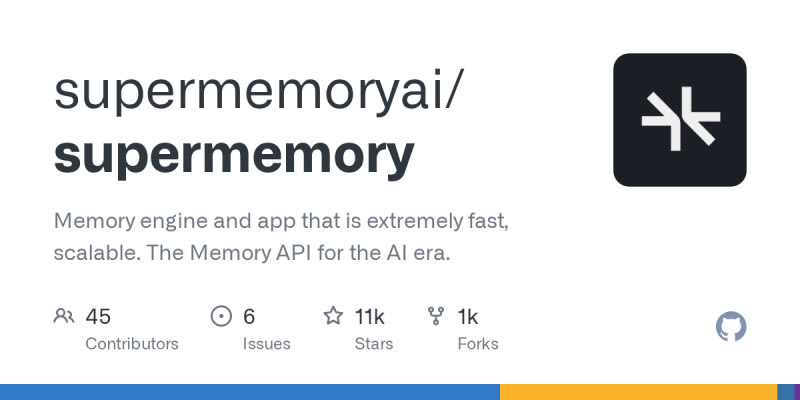 supermemoryai/supermemory: Memory engine and app that is...