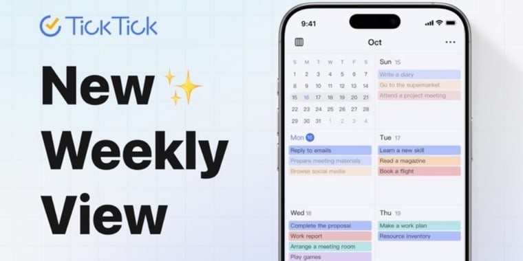 TickTick unveils major update with new Weekly View | daily.dev