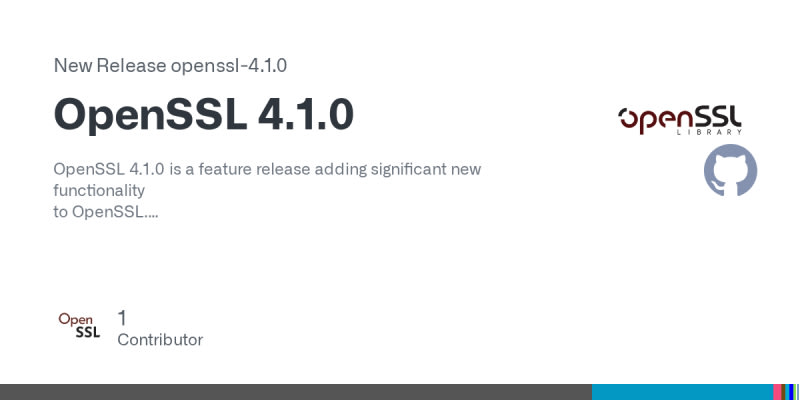OpenSSL 4.1.0 | daily.dev