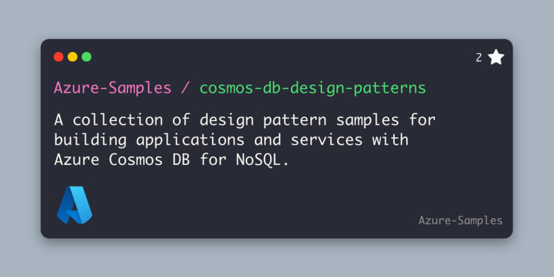 Azure Cosmos DB design patterns – Part 3: Distributed...